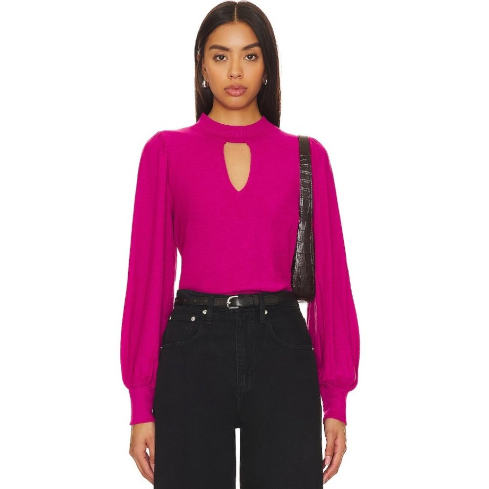 Nation LTD Fuchsia Long Sleeve Top